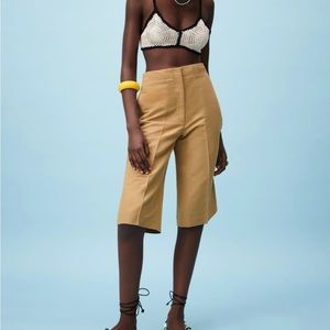 Zara Linen Bermuda Shorts